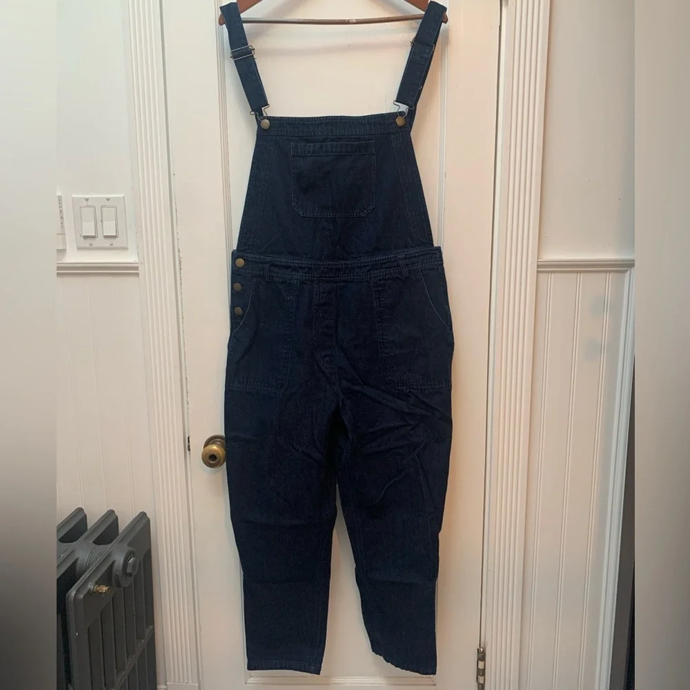 Barbour Foxton Dungaree Denim Women's Overalls - Sz 10 - Picture 2 of 5
